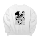 ブロッコリーの線によるドローイング Big Crew Neck Sweatshirt