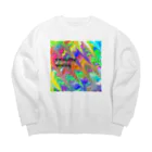 Purple Pearlのescaping reality Big Crew Neck Sweatshirt