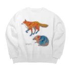 made blueのFox and Hedgehog Big Crew Neck Sweatshirt