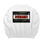 なすびのBurnedT Big Crew Neck Sweatshirt