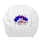 嘘つきちょめこ屋さんのダンシングペア Big Crew Neck Sweatshirt