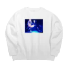 @mmのくらげ Big Crew Neck Sweatshirt