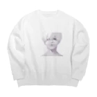 らくがきの厚塗り Big Crew Neck Sweatshirt