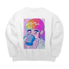 ミミちゃん倶楽部の媚薬ちゃん Big Crew Neck Sweatshirt