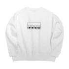 みやまのおにぎりの大群（枠あり） Big Crew Neck Sweatshirt