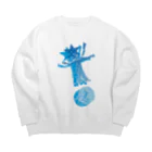 星男 ☆新宿二丁目☆Art barの二つの地球 Big Crew Neck Sweatshirt