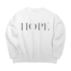 mのHOPE_tee_1 Big Crew Neck Sweatshirt