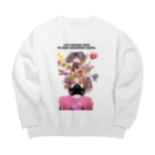 UNIREBORN WORKS ORIGINAL DESGIN SHOPの「LET'S ENDURE NOW TO KEEP CHILDREN'S HOPES」 Big Crew Neck Sweatshirt