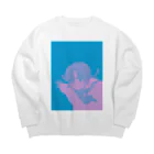 コ八ルのジャンピン-A Big Crew Neck Sweatshirt