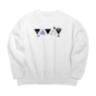 冬野ミネ👾のMEERR△FlowerBase Big Crew Neck Sweatshirt