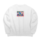 少し見ていってよ。の卒業 Big Crew Neck Sweatshirt