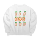 ぽんぽこやのにんじん Big Crew Neck Sweatshirt