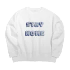 BBRWORKS STORE のSTAY HOME Big Crew Neck Sweatshirt