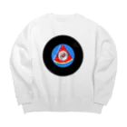 レコードの巣のすいかレコード白文鳥 Big Crew Neck Sweatshirt