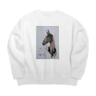 永久凍土の国の白夜のアハル・テケ Big Crew Neck Sweatshirt