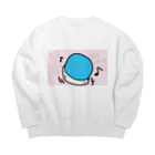 ダイナマイト87ねこ大商会のボールを顔面に乗せて遊ぶねこです Big Crew Neck Sweatshirt