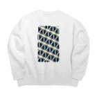 気ままに創作　よろず堂のサーヴィエ行進曲　藍 Big Crew Neck Sweatshirt