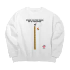 UNIREBORN WORKS ORIGINAL DESGIN SHOPのSTAND ON THE EDGE OF A PRECIPICE Big Crew Neck Sweatshirt