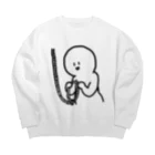 もよみざわの早まる人のグッズ Big Crew Neck Sweatshirt