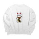 jamのまねきねこ Big Crew Neck Sweatshirt