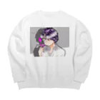 sakuranbo_chanの裏表悪魔くん Big Crew Neck Sweatshirt