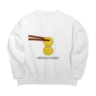 tntのやきもちやきのたくあん Big Crew Neck Sweatshirt