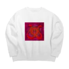 WAMI ARTのフトマニ・ウ(ヲシテ文字) Big Crew Neck Sweatshirt