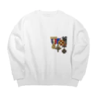 HANDSOMEの勲章 Big Crew Neck Sweatshirt