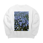 coronblanのネモフィラの咲く頃 Big Crew Neck Sweatshirt