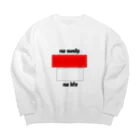 じゆうにのびのびのno sushi, no life Big Crew Neck Sweatshirt