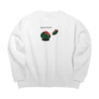 Red berry treeのスイカ　割れちゃった！ Big Crew Neck Sweatshirt