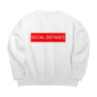 HirahiraのSocial distance Big Crew Neck Sweatshirt