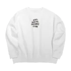 NISHINARIFREEDOMのアンチソーシャルディスタンスクラブ 黒 Big Crew Neck Sweatshirt