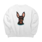 へちまめろんのむちむちミニピンちゃん Big Crew Neck Sweatshirt