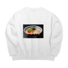 英語読めないさんの家の豚骨シリーズ Big Crew Neck Sweatshirt