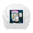 #meの「日々哀楽」 Big Crew Neck Sweatshirt