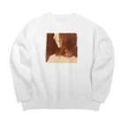 coronblanの物憂げなカノジョ(レトロ) Big Crew Neck Sweatshirt