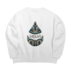 Wort Ei WorksのOrigin color Big Crew Neck Sweatshirt