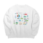 NOBODY754のUI/UX (Light) Big Crew Neck Sweatshirt