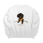 ワンこよみ時々ネコのファスナーからHassaku Big Crew Neck Sweatshirt