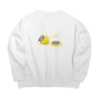 そらまめのれもこん Big Crew Neck Sweatshirt