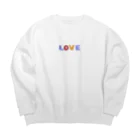 はるうららの “LOVE” （英語のブロックおもちゃ風） Big Crew Neck Sweatshirt