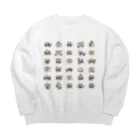 のべ子のあずきさん百面相 Big Crew Neck Sweatshirt