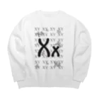 cosmicatiromの遺伝子XY Big Crew Neck Sweatshirt