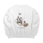 のべ子のbigニャババあずきさん Big Crew Neck Sweatshirt