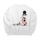 ダイスケリチャードの牛すじそば Big Crew Neck Sweatshirt