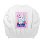 にくまん子の✨🥺💕✂️🐣🍼🔪🎀🍓つよい精神力🍓🎀🔪🍼🐣✂️💕🥺✨ Big Crew Neck Sweatshirt