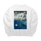 SKULLのYUMA(未確認動物）ニンゲン Big Crew Neck Sweatshirt