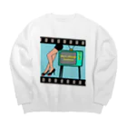 ちゃむ👙⭐のDon't change channels Big Crew Neck Sweatshirt