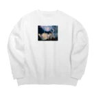 mkshopの花火 Big Crew Neck Sweatshirt